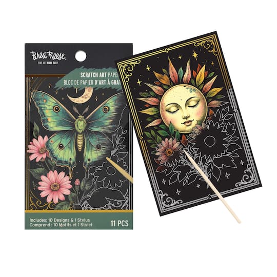 Brea Reese® Mini Moonlit Field Scratch Art Paper Pad